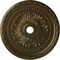 Ekena Millwork Palmetto Ceiling Medallion (Fits Canopies up to 7 5/8"), 31 1/2"OD x 3 5/8"ID x 1 3/4"P, Brass CM31PMBRS - alternate 1